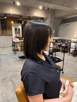 ミディアム La Bonheur hair parfait所属・谷本虎太郎 レイヤー🌈ボブのヘアスタイル