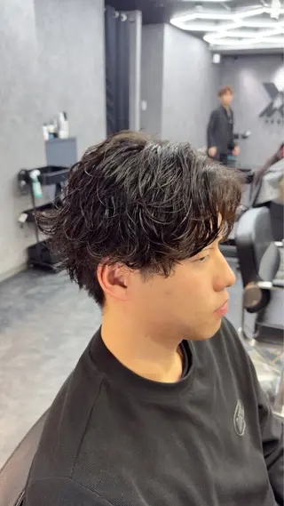 パーマ メンズ 深野 ちさとのヘアスタイル