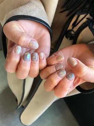 ロング カラー ヘアアレンジ キッズ ネイル マツエク・マツパ 福田 加奈のネイルデザイン