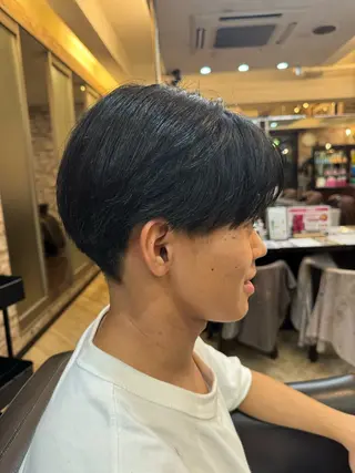 ミディアム メンズ カットモデル募集長澤 拓弥のヘアスタイル