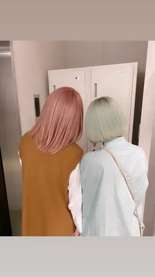 ミディアム カラー 加藤 利基のヘアスタイル