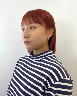 ミディアム カラー 栗崎 菜弥のヘアスタイル