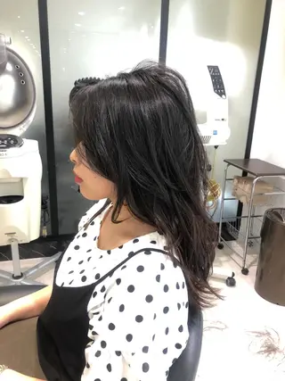 セミロング 瀧尻 涼のヘアスタイル