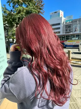 ロング 山口 明日花のヘアスタイル