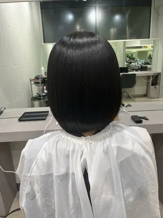 ミディアム パーマ 高難易度縮毛矯正 特化生田のヘアスタイル