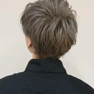 メンズ カラー パーマ ヘアアレンジ ブリーチ/ヘアケア/ 艶髪/イギチハルのヘアスタイル