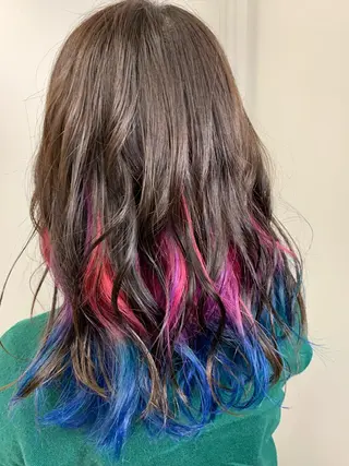 セミロング 家田 竜のヘアスタイル