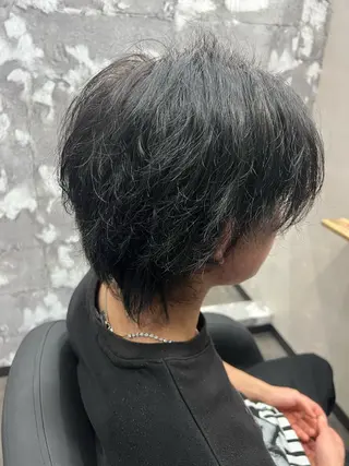 メンズ 髪質改善カラー🎀 アイブロウ✨麗華のヘアスタイル