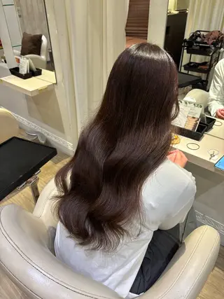 ロング カラー はるか/阪急茨木/髪 質改善/透明感カラーのヘアスタイル