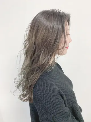 ロング カラー 色白に見える暗髪 梅田・増田のヘアスタイル