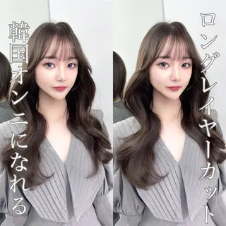 セミロング 韓国ヘア/髪質改善 TAKAHIROのヘアスタイル