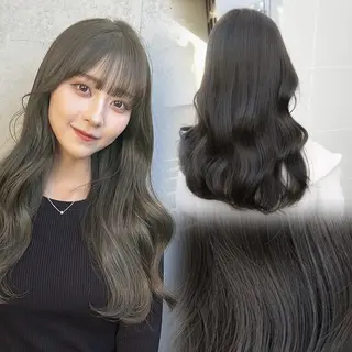 ロング カラー ブリーチなし/カラー 専門店ASOBIのヘアスタイル