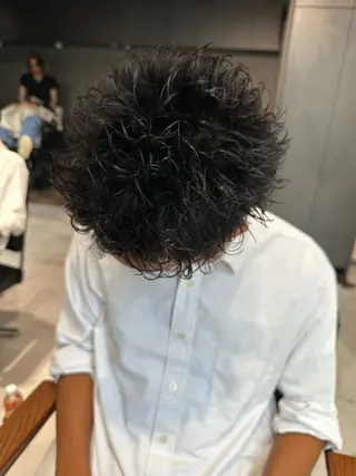 ショート パーマ ヘアアレンジ メンズ NEXT NEO所属・メンズヘア静岡 ✂︎Ryuheiのヘアスタイル