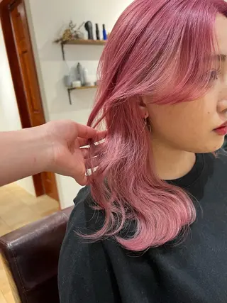 ミディアム カラー 🥀韓国ヘア🥀 宮津真菜のヘアスタイル