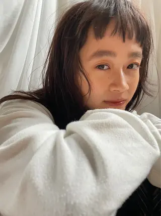 カラー いけがみ さやのヘアスタイル