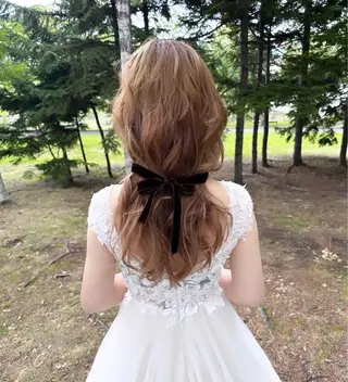 ヘアアレンジ 松井凜花𐙚𓍯 ヘアアレンジ/ツヤ髪のヘアスタイル