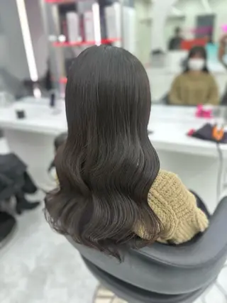 ロング カラー パーマ ヘアアレンジ メンズ キッズ ♥️韓国ヘア レイヤー♥️ゆりのヘアスタイル