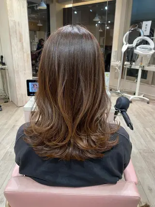 ミディアム 前髪顔まわりカット 🌈中村海聖のヘアスタイル