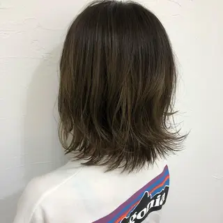 ミディアム GLROW haruhiのヘアスタイル