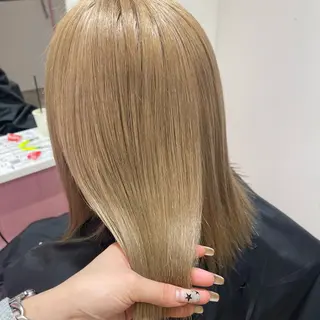 ミディアム カラー 🎀ミルクティー/暖 色×レイヤー/マリアのヘアスタイル