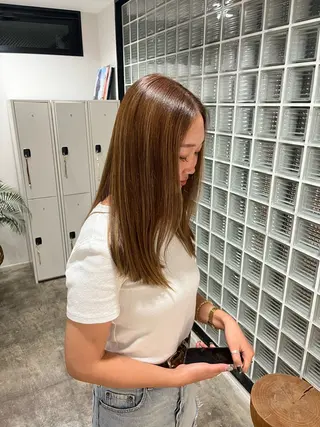 セミロング Ruka/カット カラーモデル募集のヘアスタイル