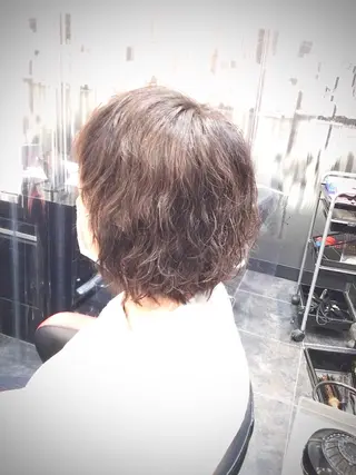 ショート パーマ Annon プライベートサロンのヘアスタイル