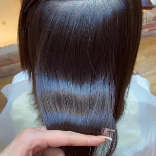 ミディアム 韓国風✨髪質改善✨ 縮毛矯正✨松浦知奈美のヘアスタイル