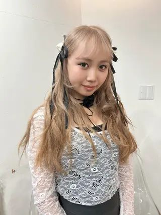 セミロング いざわりお /梅田/ブリーチのヘアスタイル