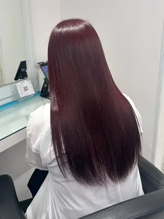 ロング カラー トレンド暖色ヘア🍒 miu🍒のヘアスタイル