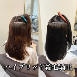 ロング カラー パーマ ブリーチ縮毛矯正/ デサキ ショウヘイのヘアスタイル