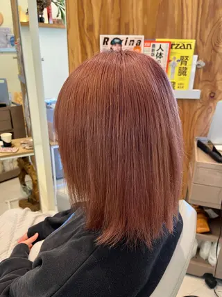 ミディアム カラー 髪質改善/縮毛矯正 艶髪🔥高杉のヘアスタイル