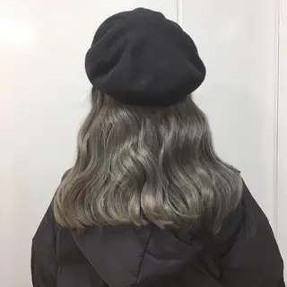 セミロング カラー ヘアアレンジ As hair所属・柔らか垢抜けｶﾗｰと ｶｯﾄ🫧ASUKAのヘアスタイル