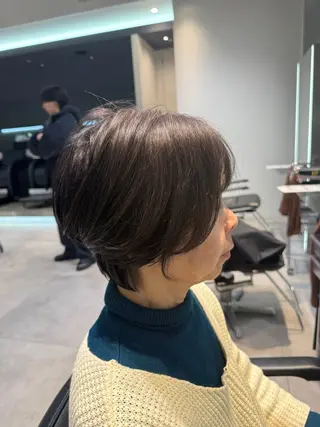 ショート RETOUCH by fifth銀座所属・似合わせ大人ショート fifth岡村優作のヘアスタイル