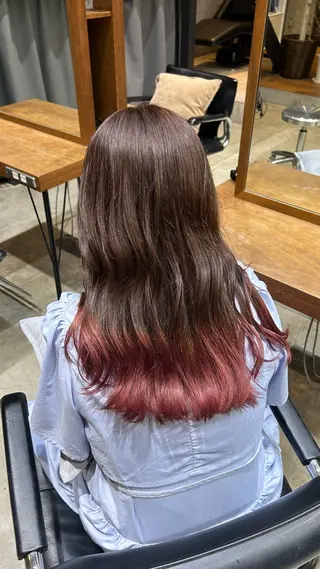 カラー 🍓ダメージレスで 可愛く🍓HINAのヘアスタイル