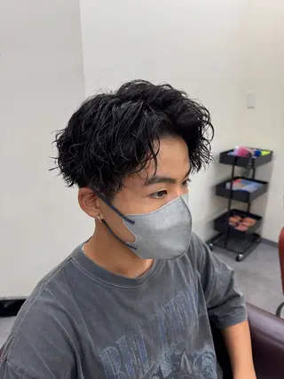 パーマ メンズ 京都駅/メンズサロン 山田司のヘアスタイル