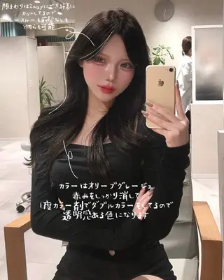 ロング meak所属・韓国レイヤー RYOTAのヘアスタイル