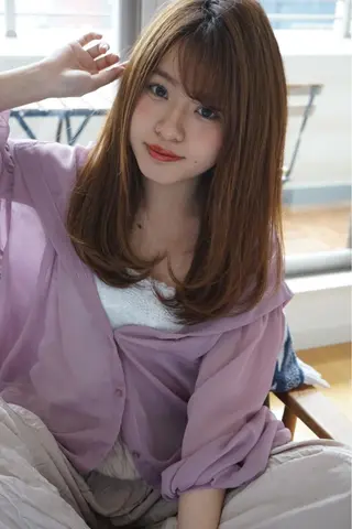 ミディアム 代表山口ひな 髪質改善のプロのヘアスタイル
