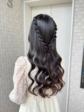 ロング ヘアアレンジ 縮毛矯正/艶髪カラー /パーマ/ひふみ🌱のヘアスタイル