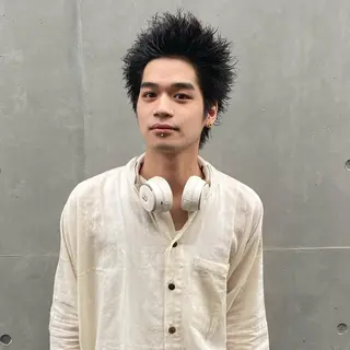 ショート カラー パーマ ヘアアレンジ メンズ キッズ ネイル マツエク・マツパ 中元 淳のヘアスタイル