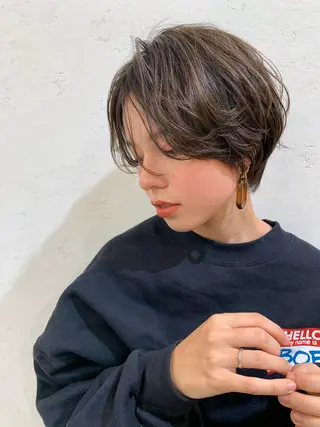ショート レイヤー/韓国❣️ 髪質改善/e_kiのヘアスタイル