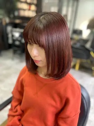 ミディアム 瀧下 唯のヘアスタイル