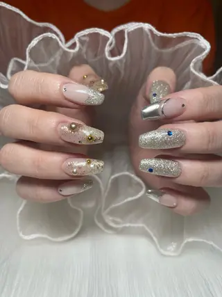 ネイル るか/透明感 カラー/アレンジのヘアスタイル