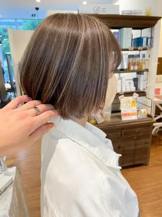 ショート カラー 髪質改善/ブリーチ 田代 龍我のヘアスタイル