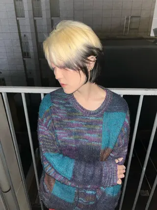 ショート カラー ハイトーン/名古屋 Hinakiのヘアスタイル