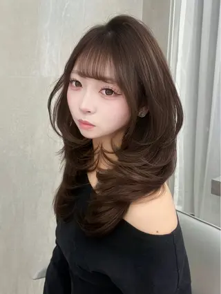 ロング MAEUL NAGOYA所属・⛓ワンホンレイヤー 🥀🖤/あいりのヘアスタイル