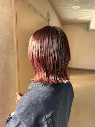 ミディアム カラー vivre libre（ヴィーヴル リーブル）所属・ビブル/ 仲村真里奈のヘアスタイル