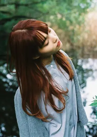 ロング カラー NERO 眞下秋歩のヘアスタイル