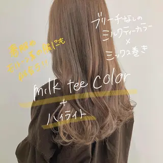 セミロング カラー お洒落パーマ/ 艶カラー/michiのヘアスタイル