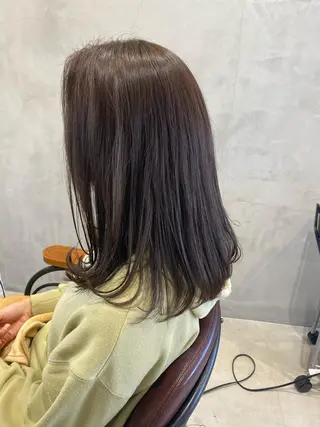 ミディアム カラー hair&eyelash Truth所属・Truth上谷綾子/ 名古屋市北区/黒川駅のヘアスタイル