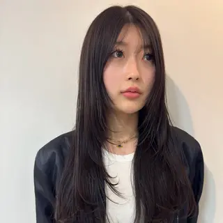 ロング sync所属・マツウラ サキミのヘアスタイル